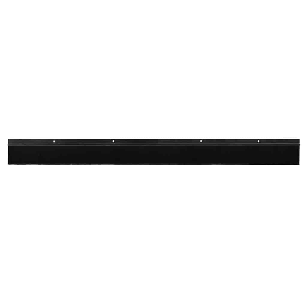 VidaXL fermetures de brosse de porte vissables 12 pcs noir 100 cm