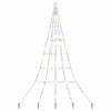 VidaXL Sapin de Noël LED avec brochettes au sol multicolore 306 cm métal