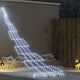 VidaXL Sapin de Noël LED avec brochettes au sol blanc froid 511 cm métal