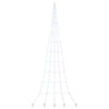 VidaXL Sapin de Noël LED avec brochettes au sol blanc froid 511 cm métal