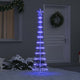 Vidaxxl Sapin de Noël LED avec 230 LED bleu 51 x 51 x 190 cm métal