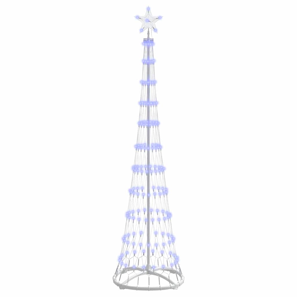 Vidaxxl Sapin de Noël LED avec 230 LED bleu 51 x 51 x 190 cm métal