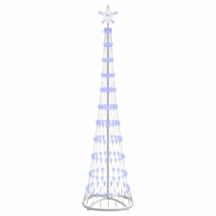 Vidaxxl Sapin de Noël LED avec 230 LED bleu 51 x 51 x 190 cm métal