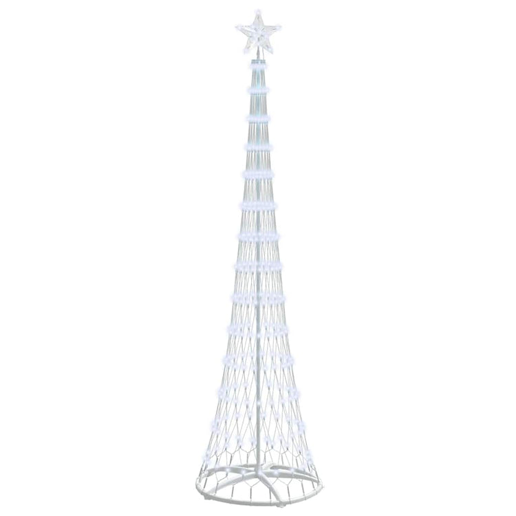 Vidaxxl Sapin de Noël LED avec 290 LED blanc froid 70 x 70 x 250 cm métal