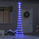 VidaXL Sapin de Noël LED avec 290 LED bleu 70 x 70 x 250 cm métal
