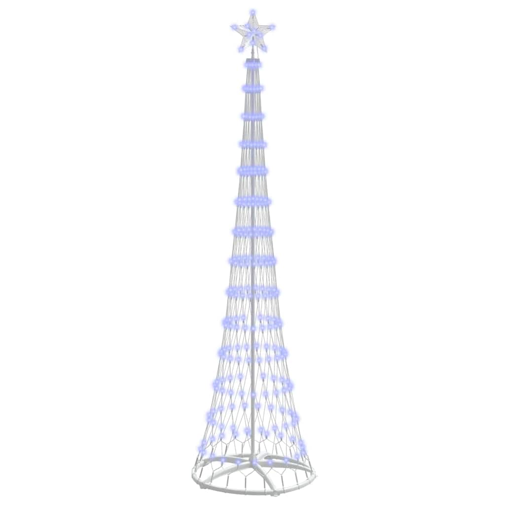 VidaXL Sapin de Noël LED avec 290 LED bleu 70 x 70 x 250 cm métal