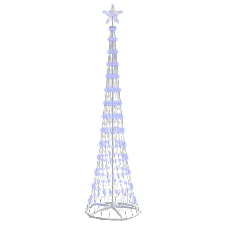 VidaXL Sapin de Noël LED avec 290 LED bleu 70 x 70 x 250 cm métal
