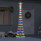 Vidaxxl Sapin de Noël LED avec 290 LED multicolores 70 x 70 x 250 cm métal