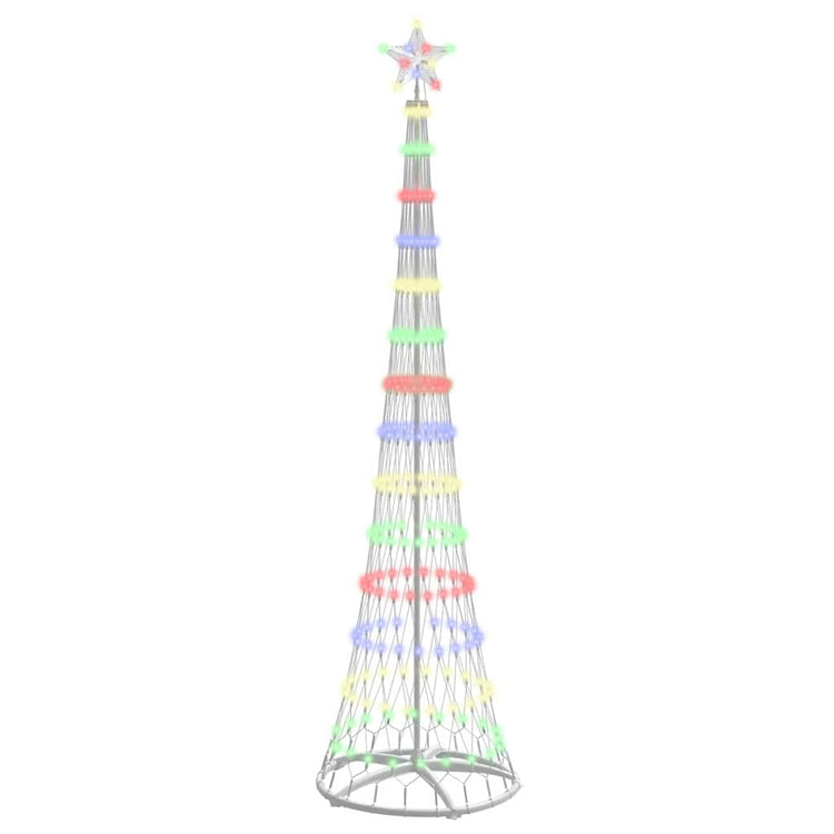 Vidaxxl Sapin de Noël LED avec 290 LED multicolores 70 x 70 x 250 cm métal