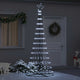 VidaXL Sapin de Noël LED avec 295 LED avec métal blanc froid standard 250 cm
