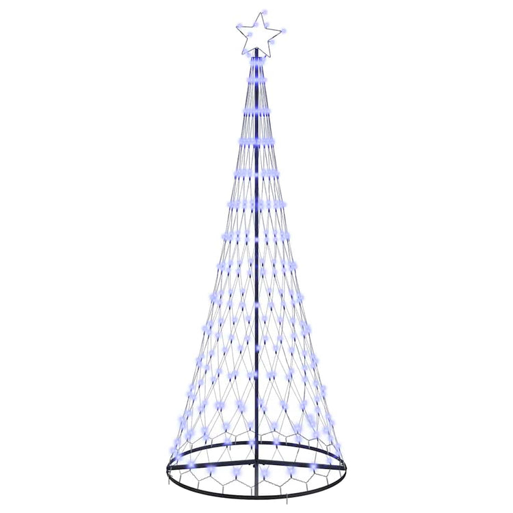 VidaXL Sapin de Noël LED avec 295 LED avec métal bleu standard 250 cm