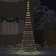 VidaXL Sapin de Noël LED avec 455 LED multicolores 184,5 cm en métal