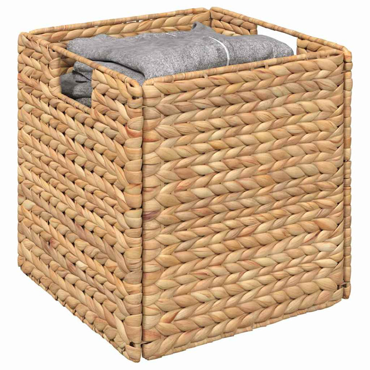 Vidaxl paniers de rangement 2 pcs naturel 28 x 28 x 28 cm jacinthe d'eau