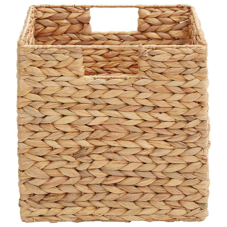 Vidaxl paniers de rangement 2 pcs naturel 28 x 28 x 28 cm jacinthe d'eau