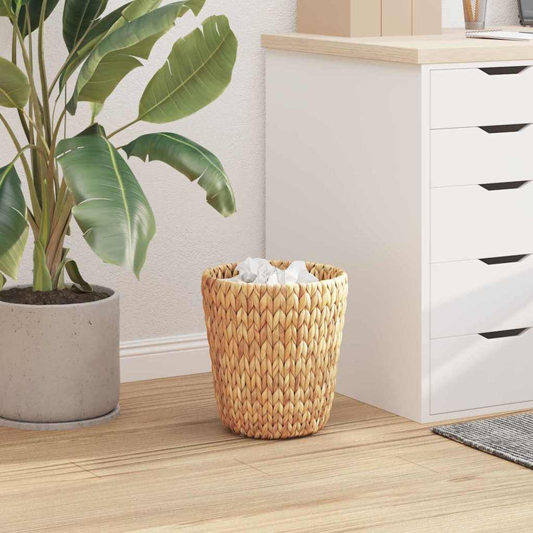 Vidaxl corbeilles à papier 2 pcs naturel 26 x 26 x 29 cm jacinthe d'eau