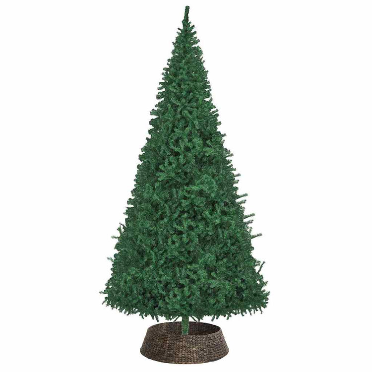 Vidaxx Collier de sapin de Noël noir 105 x 105 x 28 cm jacinthe d'eau