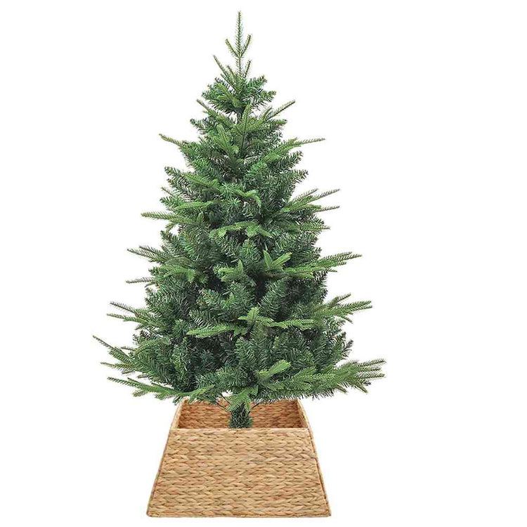 Vidaxx Collier de sapin de Noël marron 70 x 70 x 28 cm jacinthe d'eau