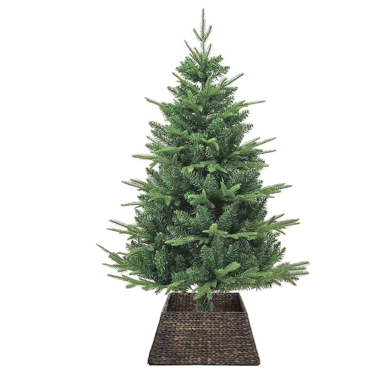 Vidaxx Collier de sapin de Noël noir 60 x 60 x 28 cm jacinthe d'eau