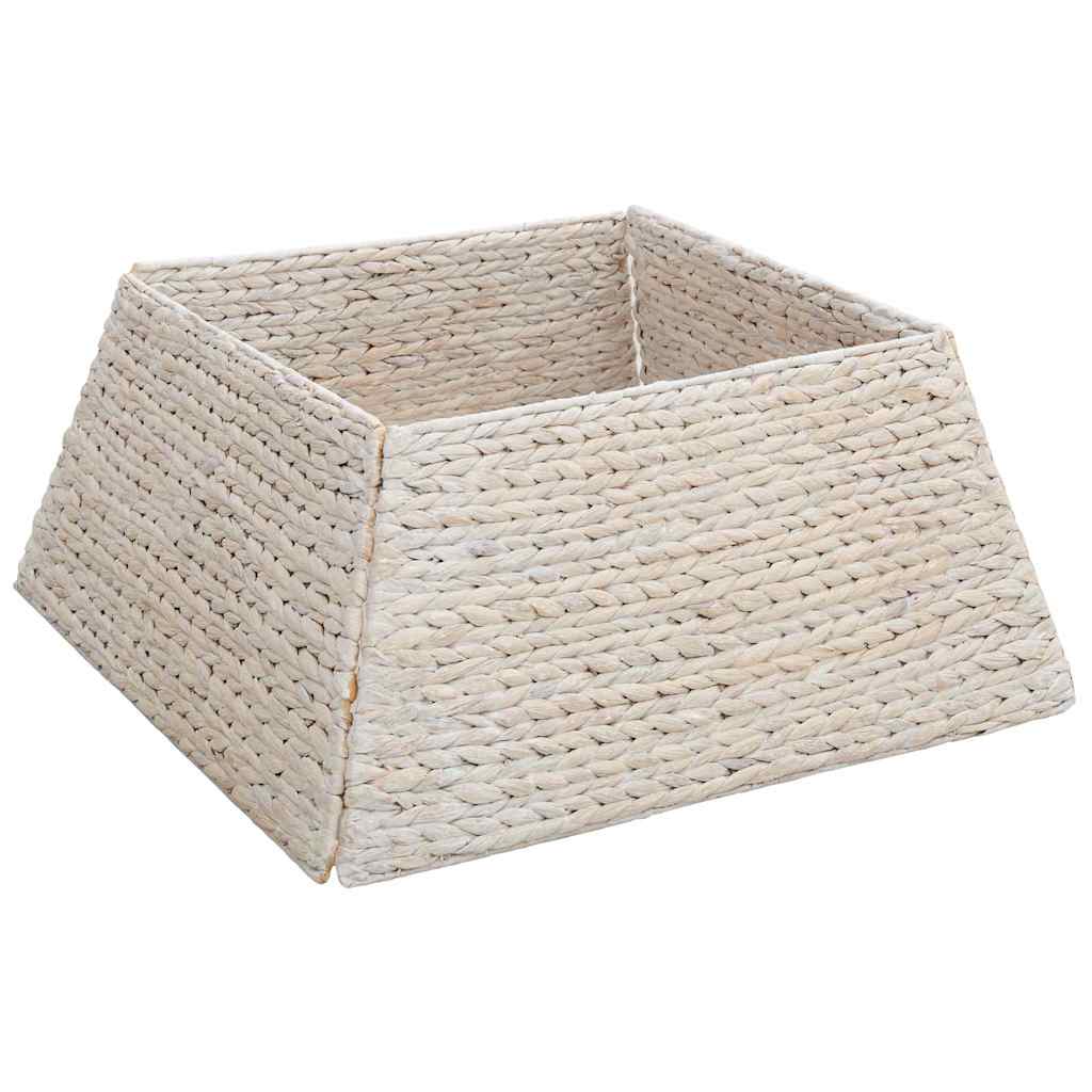 Vidaxx Collier de sapin de Noël blanc 60 x 60 x 28 cm jacinthe d'eau