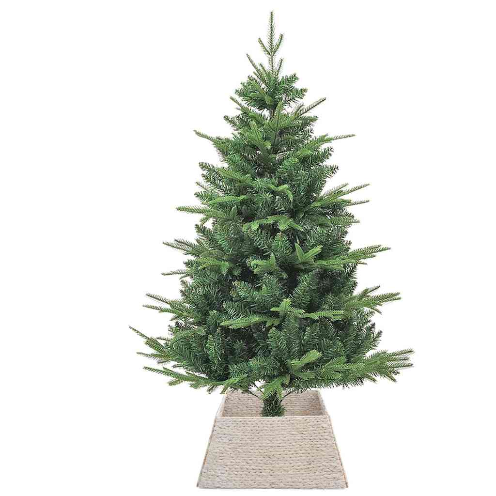 Vidaxx Collier de sapin de Noël blanc 60 x 60 x 28 cm jacinthe d'eau