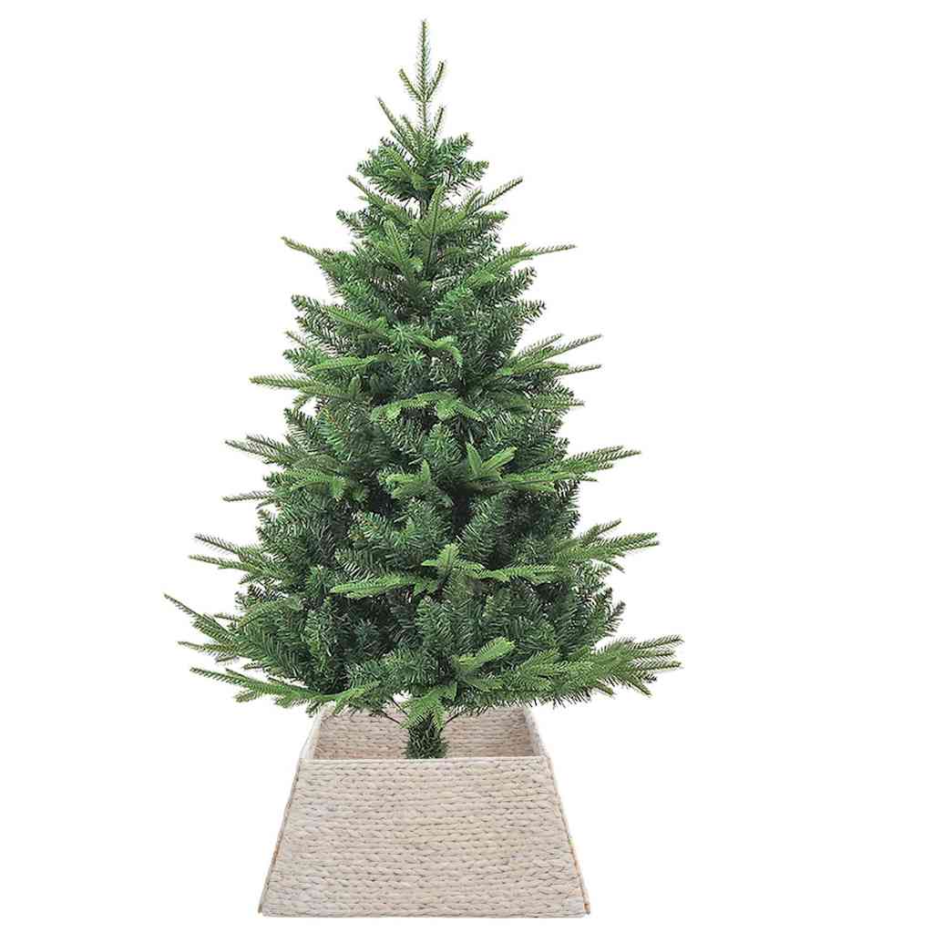 Vidaxx Collier de sapin de Noël blanc 70 x 70 x 28 cm jacinthe d'eau