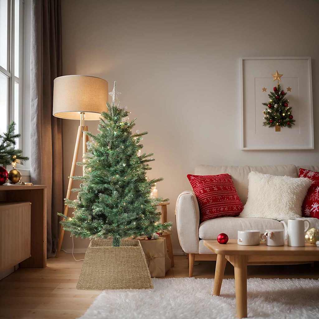 Vidaxx Collier de sapin de Noël marron 70 x 70 x 28 cm jonc de mer