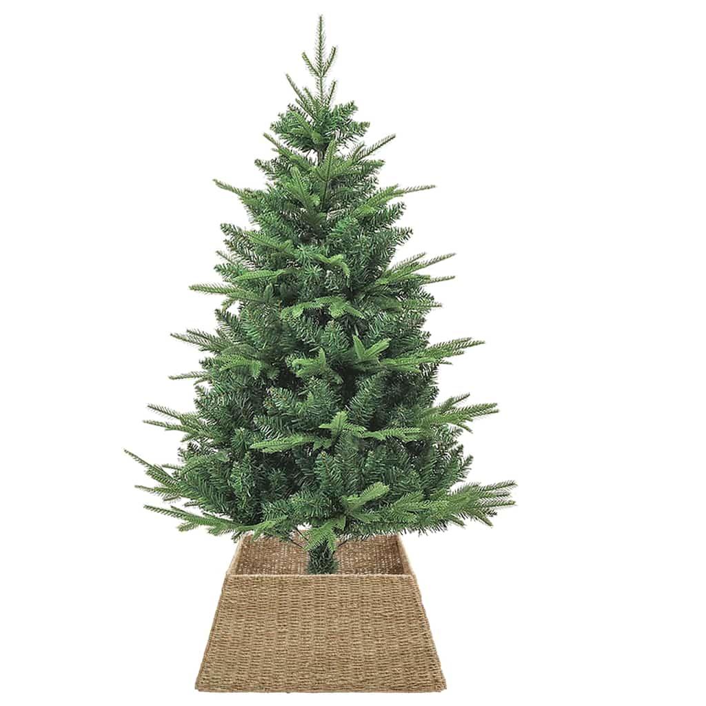 Vidaxx Collier de sapin de Noël marron 70 x 70 x 28 cm jonc de mer