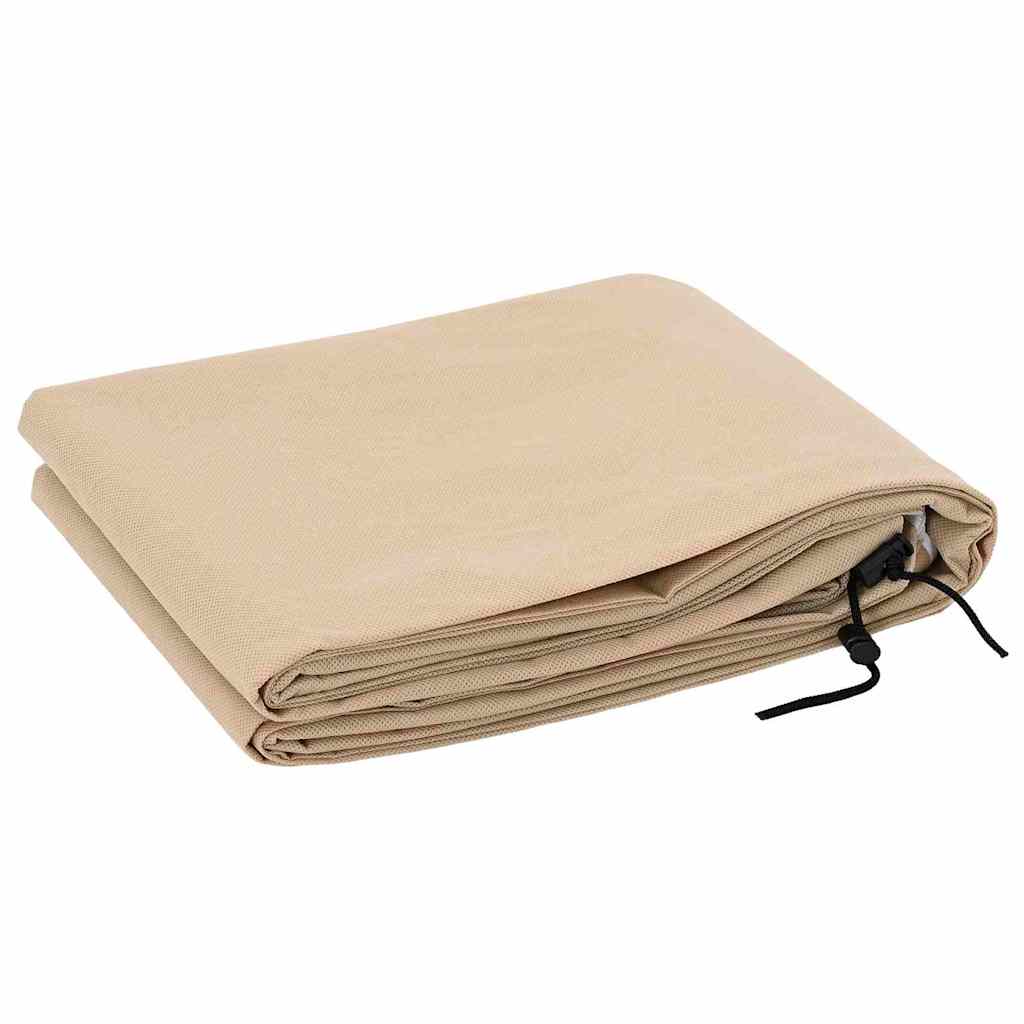VidaXL housses en polaire pour plantes antigel 5 pièces beige 1,55 x 1,55 m