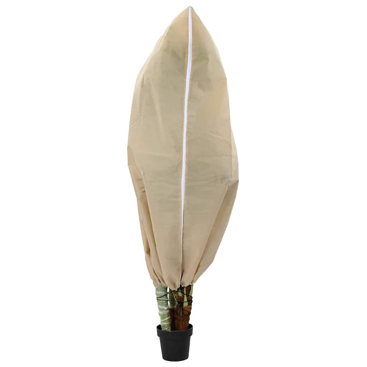 Vidaxl housses en polaire pour plantes antigel 5 pièces beige 1,8 x 1,2 m