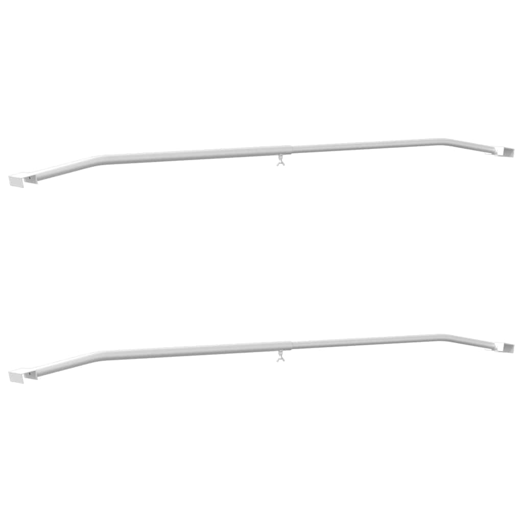 Vidaxx fixation de bâche pour remorques 2 pcs argent 100-145 cm
