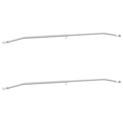 Vidaxx fixation de bâche pour remorques 2 pcs argent 100-145 cm
