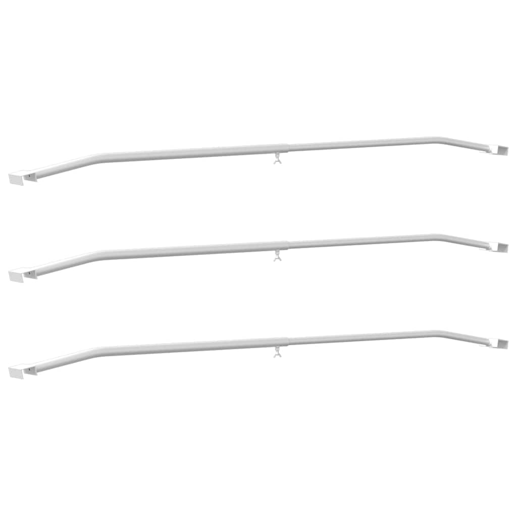 Vidaxx fixation de bâche pour remorques 3 pcs argent 100-145 cm