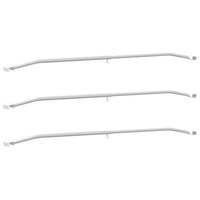 Vidaxx fixation de bâche pour remorques 3 pcs argent 100-145 cm