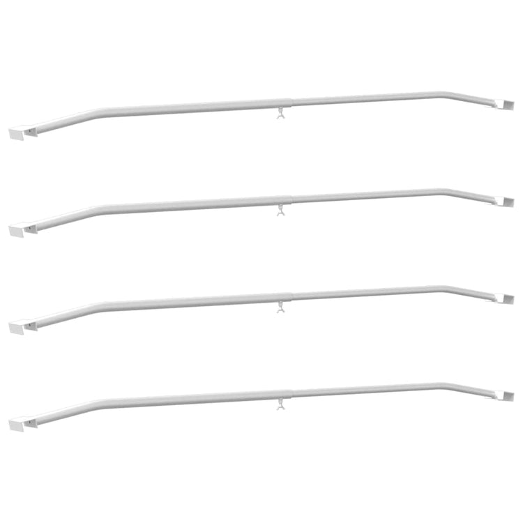 Vidaxx fixation de bâche pour remorques 4 pcs argent 100-145 cm