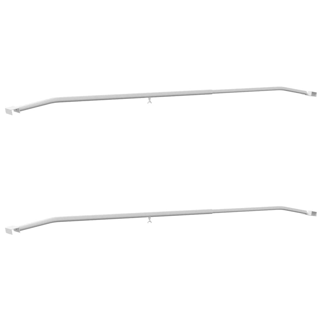 VidaXL fixation de bâche pour remorques 2 pcs argent 130-210 cm