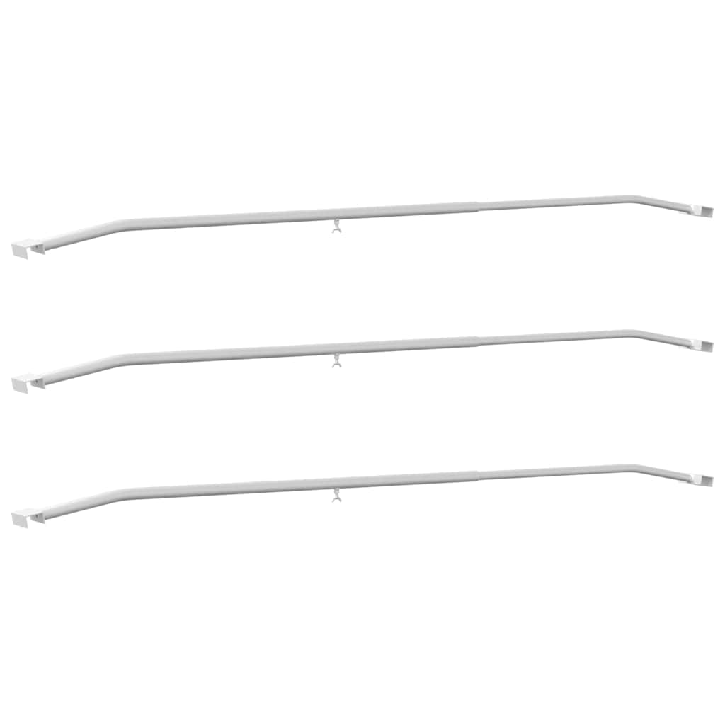 Vidaxx fixation de bâche pour remorques 3 pcs argent 130-210 cm