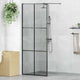 Vidaxx paroi de douche à l'italienne noir 80 x 195 cm verre trempé