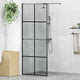 Vidaxx paroi de douche à l'italienne noir 80 x 195 cm verre trempé