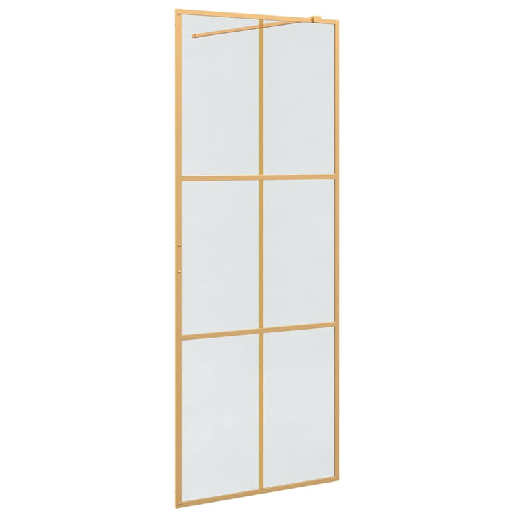 Vidaxx paroi de douche à l'italienne or 80 x 195 cm verre trempé
