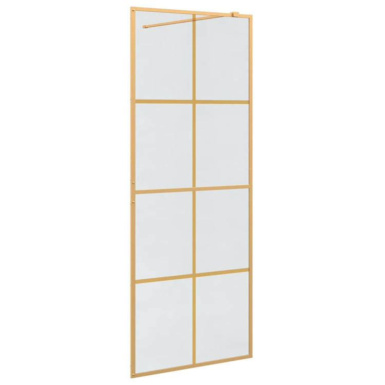 Vidaxx paroi de douche à l'italienne or 80 x 195 cm verre trempé