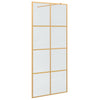 Vidaxx paroi de douche à l'italienne or 90 x 195 cm verre trempé