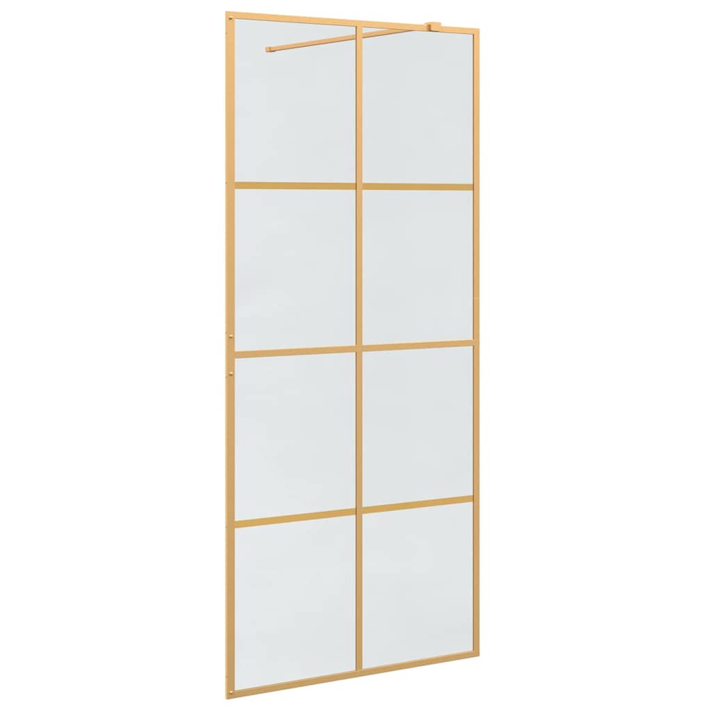 Vidaxx paroi de douche à l'italienne or 90 x 195 cm verre trempé