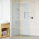 Vidaxx paroi de douche à l'italienne or 115 x 195 cm verre trempé