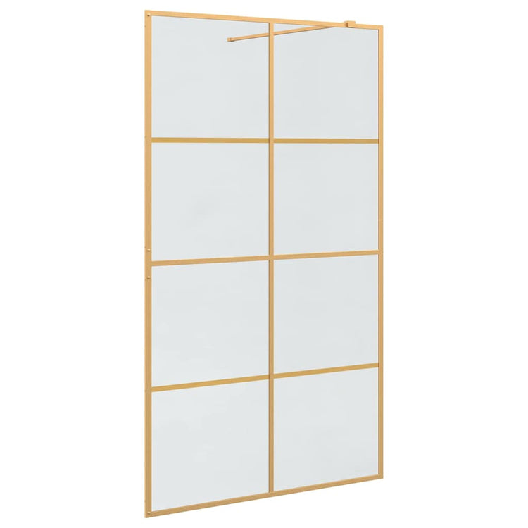 Vidaxx paroi de douche à l'italienne or 115 x 195 cm verre trempé