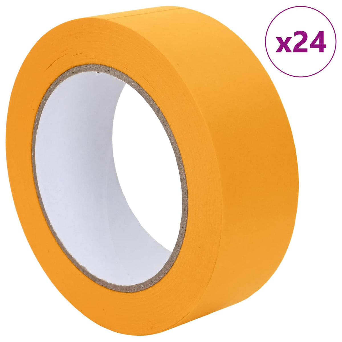 VidaXL rubans pour masque de peinture 24 pcs jaune 38 mm x 50 m papier