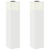 VidaXL éclairage de chemin à LED solaire 2 pcs acier laminé à froid blanc