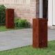 VidaXL éclairage de chemin à LED solaire 2 pcs acier corten rouillé