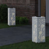 VidaXL éclairage de chemin à LED solaire 2 pcs acier laminé à froid blanc