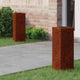 VidaXL éclairage de chemin à LED solaire 2 pcs acier corten rouillé