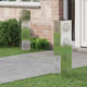 VidaXL éclairage de chemin LED solaire 2 pcs argent acier inoxydable